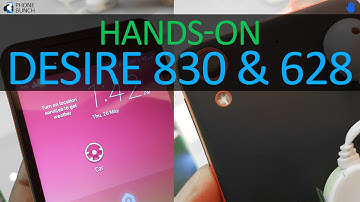 HTC Desire 830 and Desire 628 Hands-on Overview