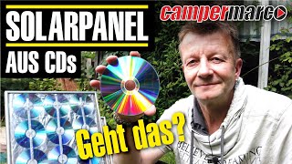 Solarpanel aus alten CDs - geht das? [Mythos DIY CD-Photovoltaik]