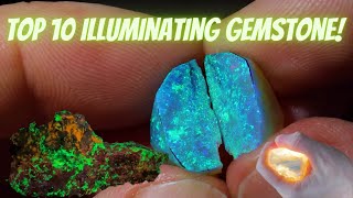 Top 10 Glowing Gems |Exploring Fluorescent \& Phosphorescent Beauties