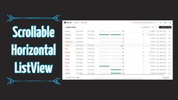 Scrollable Horizontal ListView | Frappe | ERPNext