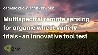 Multispectral remote sensing for organic wheat variety trials -  an innovative tool test