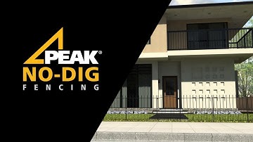 Peak No-Dig Fencing Installation