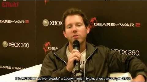 Gears of War 2 - Interview with Cliff Bleszinski - Warsaw 2008 / wywiad PL