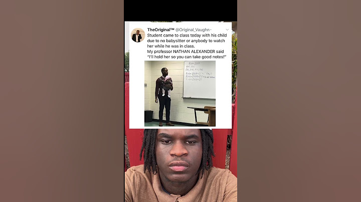 Student came to class today with his child due to no babysitter or anybody to watch her while he was