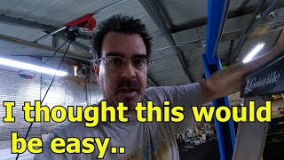 I planned an easy oil change and O2 sensor replacement but the lift had other ideas.