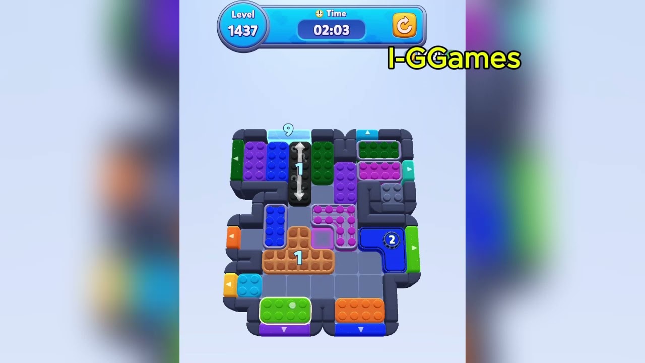 ゲームキューブ Color Block Jam Level 1437 - YouTube