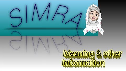"SIMRA" name meaning in English/Beautiful Islamic/Muslim Name/Simra name Meaning and other info.