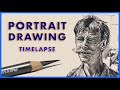Drawing Portraits - Timelapse 005 - Traditional Pencil