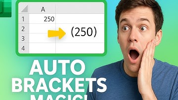 Type Numbers in Excel and They Instantly Go Inside Brackets! You Won’t Believe This Trick#ExcelTip