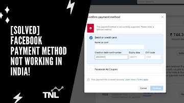 [SOLVED] Facebook payment method not working | in English