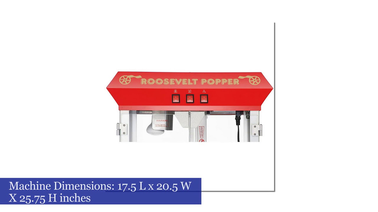 Great Northern Popcorn 6010 Roosevelt Top Antique Style Popcorn Popper