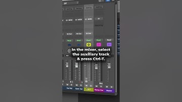 Show auxiliary tracks in tracks area #logicpro #logicprox #logicprotips #musicproduction #mixing