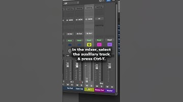 Show auxiliary tracks in tracks area #logicpro #logicprox #logicprotips #musicproduction #mixing