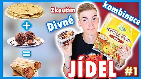 ▶ Zkouším DIVNÉ kombinace JÍDEL #1 - Zmrzlinová Tortilla | Tom Hatrik