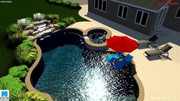 3d pool design by Monogram Custom Pools in Lehigh and Bucks County, PA