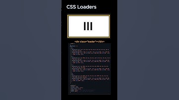 CSS loader Animation 👾 #viral #html #htmlcss #css #shorts #music #youtube