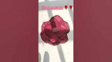 "Transforming Dry Rose Petals into Beautiful Art | DIY Craft Idea"🌹🌹