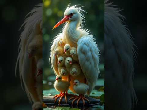 'Unbelievable! This Bird and Its Chicks Will Melt Your Heart! 🐦💛 #NatureLovers'