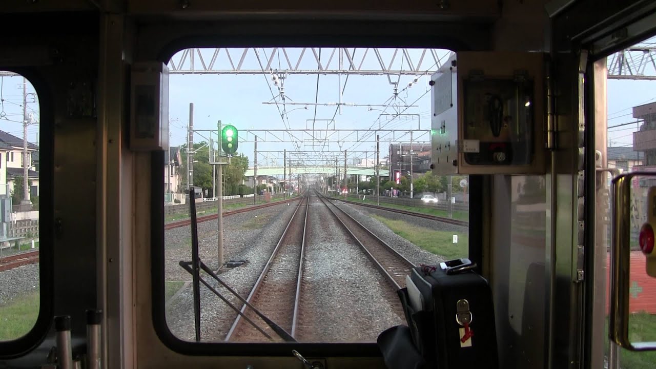 4K2K 東急8500系　南栗橋～春日部　前面展望・走行音