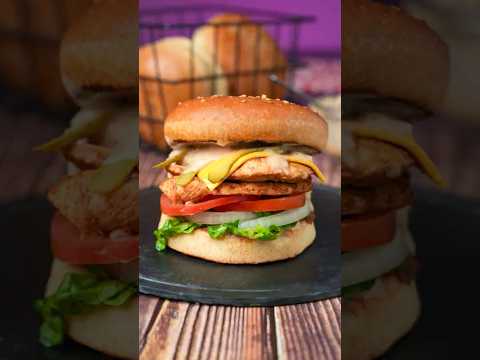 برجر الدجاج أسهل ما يكون و أفضل بكثير من الجاهز برجر دجاج سندويش جرب الوصفة