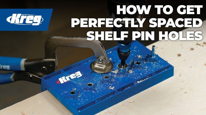 Kreg Shelf Pin Jig 5mm - Create Perfectly Spaced Holes at 1-1/4 Inch (32mm)  Increments in the Woodworking Tool Accessories department at