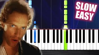 Coldplay - Viva La Vida - SLOW EASY Piano Tutorial by PlutaX chords