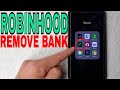 ✅  How To Unlink Remove Bank Account From Robinood 🔴