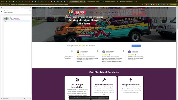 How to Fix White Space to the Right of Mobile View on Wordpress Elementor Website