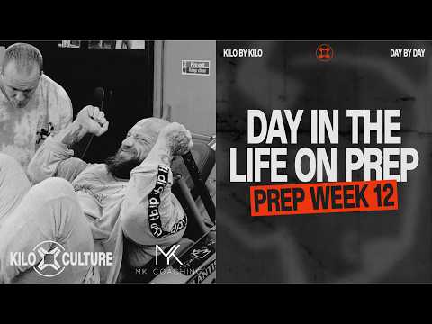 Day in the Life on Prep (All Meals / Training) Prep Week 12