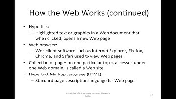 MISY102 - Foundations of Information Systems - The Internet, Web, Intranets, and Extranets