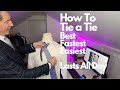 How to tie a tie knot best knot easiest knot fastest knot that lasts all day no mirror needed