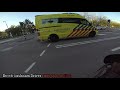 Ambulance vs #Idiot Porsche Carrera