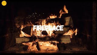 Burning fireplace with crackling fire sound | Fireplace ambience for getting things off your mind