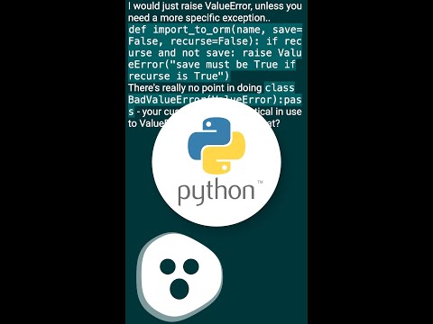 Which exception should