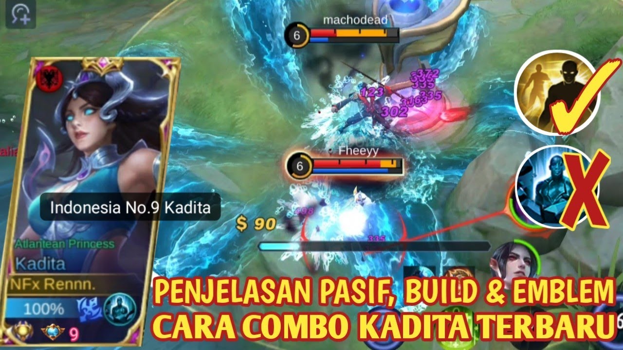 KADITA BUILD TERSAKIT 2022 PENJELASAN PASIF & CARA COMBO SKILL KADITA