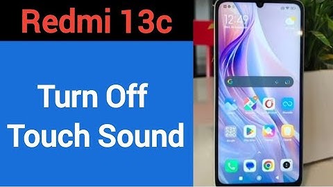 How to turn off touch sound, Redmi 13c me touch vibration kaise off kare