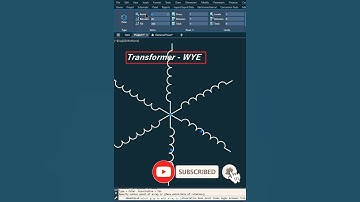 AutoCAD Electrical Practice-Transformer WYE #autocadelectrical #autocad #transformers #engineering