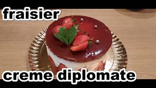 fraisier creme diplomate