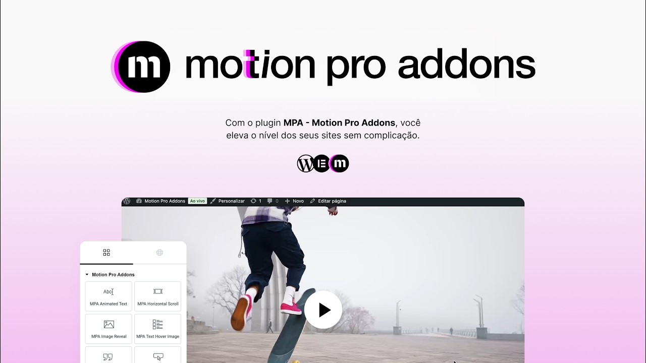 MPA - Motion Pro Addons - Plugin de animações premium para wordpress ...