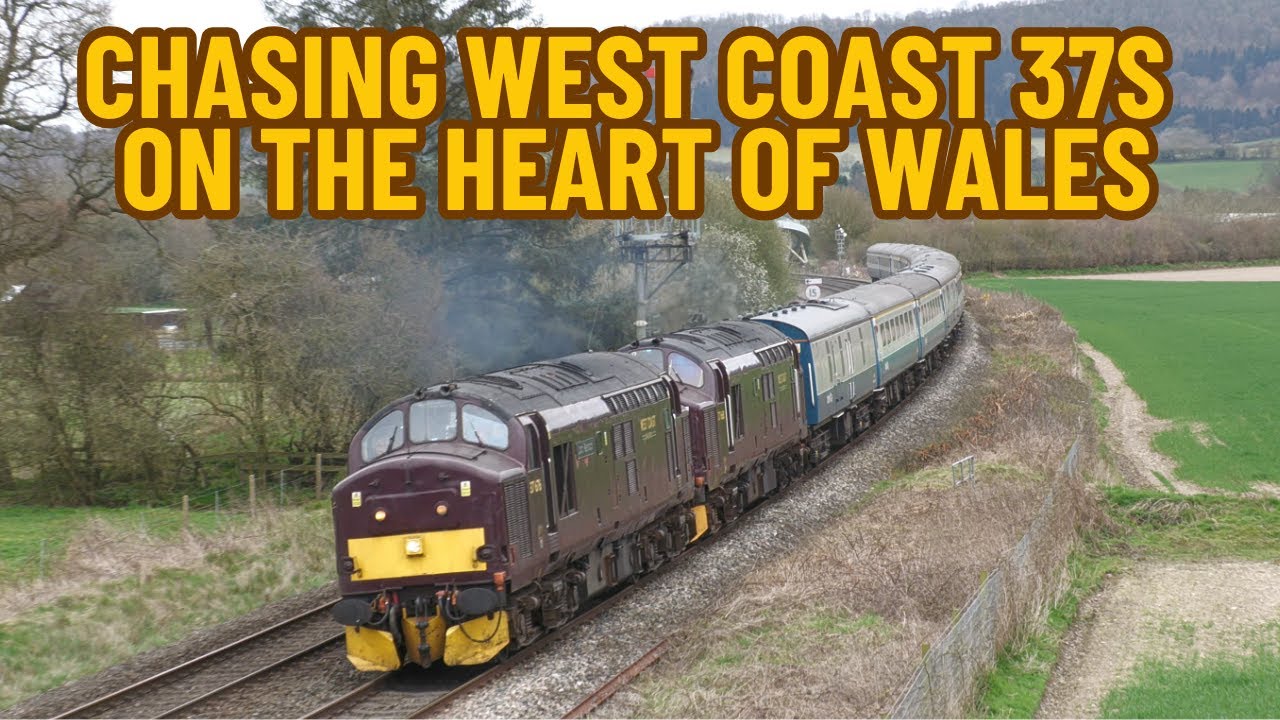Double Headed West Coast 37's on the Heart of Wales Line