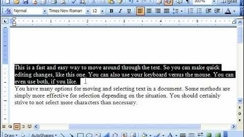 Word 2003 Tutorial Deleting Text Microsoft Training Lesson 3.1