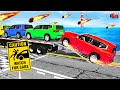 Big Transport Truck VS Reversed Speed Bumps – Strange Physics Chaos – BeamNG Drive #8 😱
