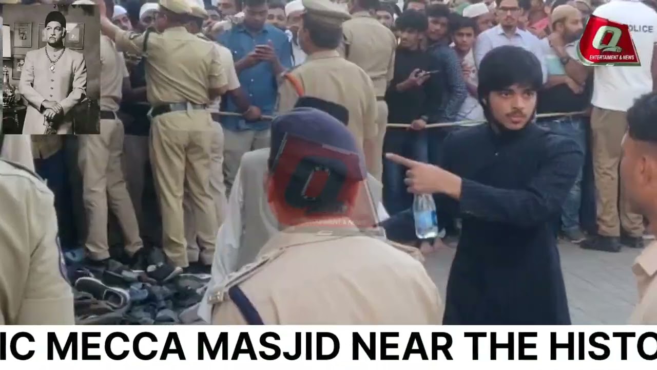 FUNERAL PROCESSION OF THE TITULAR 8th NIZAM MUKARRAM JAH BAHADUR REACHED AT HISTORIC MECCA MASJID...