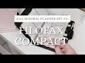 2022 PLANNER SET UP | FILOFAX COMPACT PERSONAL RINGS | MINIMAL PLANNER