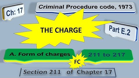 Section 211 of Chapter 17 of CrPC (English)