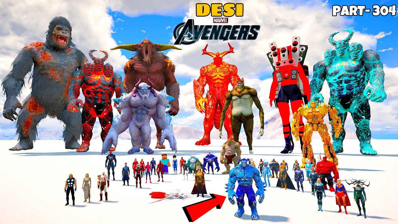 DESI Avengers Saved Iron Man and Attack on Giant Speakerman ODIN Ready for Battle in GTA5 |GTA V