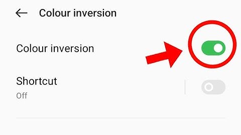 colour inversion oppo A96, how to turn off colour inversion in oppo a96 phone