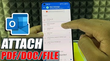 how to attach file in outlook email on mobile?