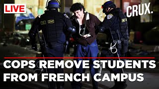 Police In Riot Gear Enter University Campus in Paris, Remove Pro-Palestine Student Protesters