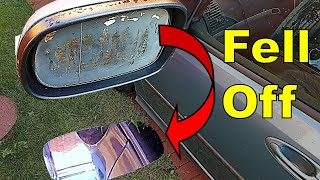 How to Fix Broken Side Mirror Glass if the Door Mirror Glass FELL OFF